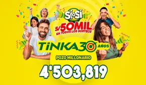 Sorteo La Tinka EN VIVO hoy sábado 12 de octubre: resultados, números ganadores y a cuánto asciende el pozo millonario Sorteo La Tinka EN VIVO hoy sábado 12 de octubre: resultados, números ganadores y a cuánto asciende el pozo millonario