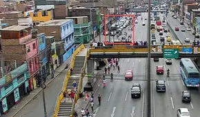 Cierran carriles en Vía de Evitamiento por presencia de manifestantes a la altura del puente Porvenir en SMP