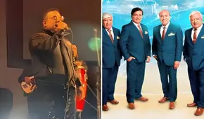 Integrantes de Armonía 10 se presentan con chaleco antibalas en concierto tras balacera contra Agua Marina