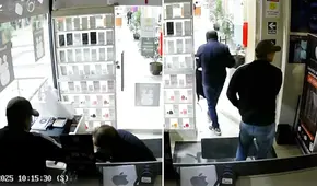 Delincuentes roban cerca de 100 mil soles en celulares de alta gama en local comercial de La Victoria