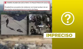 Hamás no ejecutó a 15 palestinos por colaborar con Israel, pero sí se enfrentó a disidentes: video no corresponde al conflicto