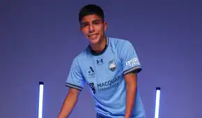 Piero Quispe debutó como titular con Sydney FC, pero su equipo perdió en la fecha 1 de la liga australiana
