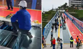 Trabajadores realizan mantenimiento al Puente de la Paz tras detectarse fallos: ''¡Qué miedo pasar por ahí!''
