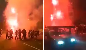 Bailaban alrededor de un castillo durante fiesta patronal, pero terminan atropellados por auto en San Juan de Lurigancho Bailaban alrededor de un castillo durante fiesta patronal, pero terminan atropellados por auto en San Juan de Lurigancho