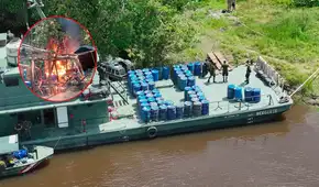 Destruyen 19 dragas usadas en actividades de minería ilegal en la cuenca del río Nanay