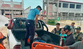 Iquitos: obrero queda herido tras caer de seis metros de altura durante construcción de un colegio