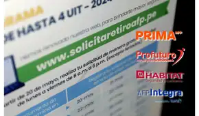 Ya están habilitados los enlaces para solicitar hasta 4 UIT en Hábitat, Integra, Prima y Profuturo