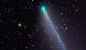 El cometa Lemmon, que aparece una vez cada mil años, está su punto máximo y es visible junto a la lluvia de estrellas oriónidas