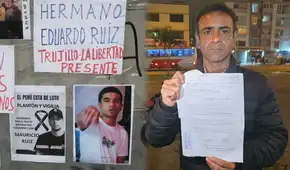 Roger Ruiz: un padre que camina con el nombre de su hijo en la mano