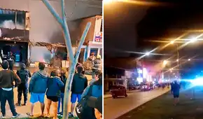 Incendio consume dos viviendas en Villa El Salvador: cinco unidades de bomberos combaten la emergencia