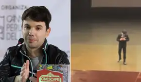 Bruno Pinasco se quiebra en el escenario al presentar película peruana y el público lo ovaciona: “Gracias por salvarnos”