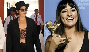 Magaly Solier reaparece tras ser internada en hospital y es homenajeada en universidad de su natal Huanta