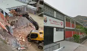 Colegio emblemático es demolido en Puente Piedra y será reconstruido tras 50 años de uso