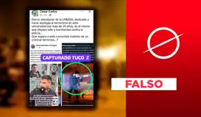 Joven que lanzó pirotecnicos en marcha de la 'Generación Z' no es estudiante de la UNMSM: PNP lo desmiente