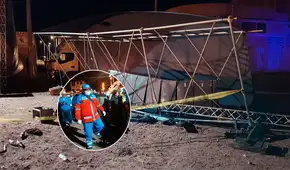 Un fallecido y tres heridos deja desplome de estructura sonora durante festividad en centro poblado de Juliaca