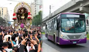 Desvíos por última procesión del Señor de los Milagros: así afectará las rutas del Metropolitano y Corredores