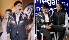 Óscar Junior de La Bella Luz rompe en llanto en pleno concierto por delicado motivo que le impidió continuar cantando