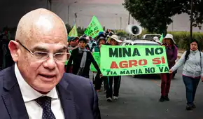 Tía María: titular de PCM afirma que no se puede hablar de plazos para inicio de proyecto minero