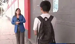 Niño asiste a clases presenciales sin saber del paro de transportistas y la reportera le da la noticia en vivo: "Tendrás que regresarte a tu casa solo"