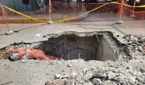 Enorme forado en la avenida Brasil pone en riesgo a transportistas y peatones pese a trabajos recientes de remodelación