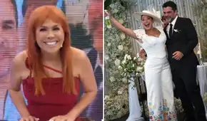 Magaly Medina elogia la boda civil de Natalia Salas y Sergio Coloma: "Está feliz, elegante y regia"