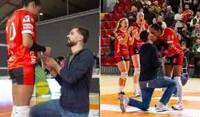 Voleibolista peruana Zoila La Rosa recibió emotiva propuesta de matrimonio durante un partido en Francia