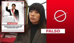 Betssy Chávez no dijo desde la embajada de México que "Me verán volver como la presidenta del Perú": es una cuenta falsa