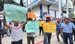 Lambayeque: trabajadores de Epsel exigen cumplimiento de laudo arbitral