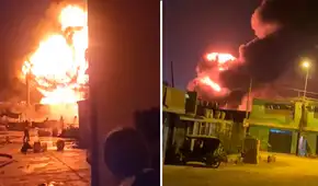 Gigantesco incendio consume almacén en Chosica: más de 30 unidades de bomberos luchan en la emergencia Gigantesco incendio consume almacén en Chosica: más de 30 unidades de bomberos luchan en la emergencia