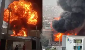 Reportan incendio de gran magnitud en San Juan de Lurigancho: varias casas han sido afectadas