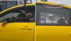 Taxista peruano y pasajero se quedan dormidos en pleno tráfico en Lima y escena se vuelve viral