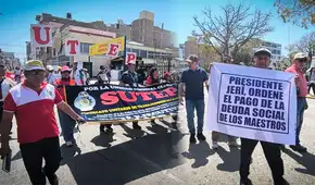 SUTEP se movilizó: “Hay presupuesto para todo, menos para los maestros”
