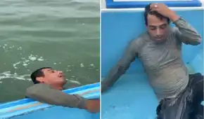 Operativo de la Infantería de Marina logra rescatar con éxito a pescador en Boca de Puerto Pizarro, Tumbes