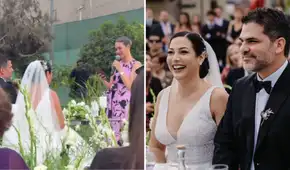 Anahí de Cárdenas protagoniza emotivo momento en la boda de Natalia Salas y Sergio Coloma: "Dos almas se entrelazan"