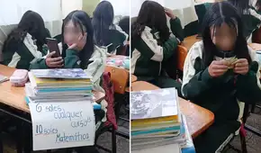 Escolar peruana cobra por prestar sus cuadernos y usuarios reaccionan: “Mente emprendedora”