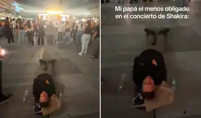 Captan a hombre durmiendo en pleno concierto de Shakira y redes estallan: "Su dinero, sus planes"