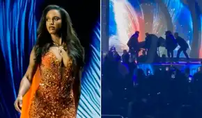 Miss Jamaica sufre brutal caída en plena preliminar del Miss Universo 2025 y es hospitalizada de urgencia