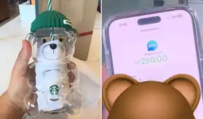 Peruano sorprende al revender exclusivo vaso oso de Starbucks a casi el doble de su precio original: "Todo conforme"