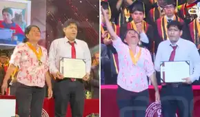 Madre rompe en llanto al recibir diploma de graduación de la UNI de su hijo fallecido: "Un aplauso hasta el cielo"