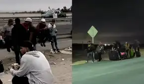 Migrantes llegan a la frontera de Perú por temor a deportaciones en Chile: "Ya me voy para mi país"