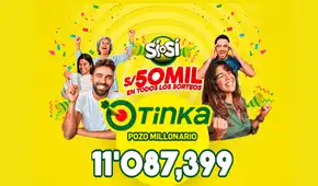 Sorteo de La Tinka del miércoles 26 de noviembre: revisa los resultados del Pozo Millonario y Boliyapa