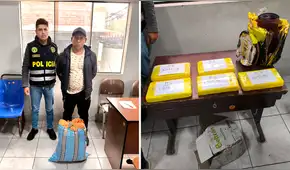 Detienen a hombre que intentó pasar 5 kilos de cocaína camuflados en un rollo de lijar en Cusco Detienen a hombre que intentó pasar 5 kilos de cocaína camuflados en un rollo de lijar en Cusco