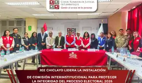 JEE Chiclayo lidera la instalación de comisión interinstitucional para proteger la integridad del proceso electoral 2026