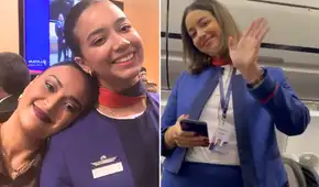Mariella Zanetti se conmueve al acompañar a su hija Gamille Ode durante su trabajo en una aerolínea internacional