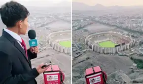 Joven narra la final de la Copa Libertadores desde el cerro junto al Estadio Monumental: "Ya nos quedamos sin voz"