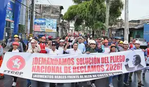 Construcción civil se movilizó demandando a CAPECO aumentos salariales justos