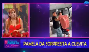 Pamela Franco sorprende con lujoso bolso de S/20.000 para Christian Cueva, pero Magaly Medina la expone: “Dudo que sea original”