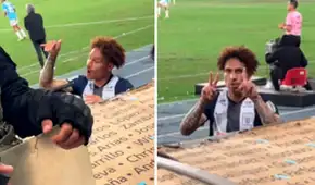 Paolo Guerrero responde con sarcásticos gestos tras provocación de hinchas de Sporting Cristal