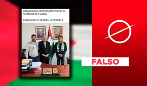 Es falso que Guillermo Bermejo y Raúl Noblecilla se hayan reunido con el "senador de Hamás": se trata del exembajador del Estado de Palestina en el Perú