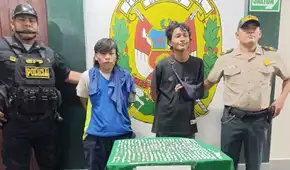 Capturan a miembros de 'La Nueva Jauría' con más de 400 envoltorios de PBC en punto de droga en Iquitos